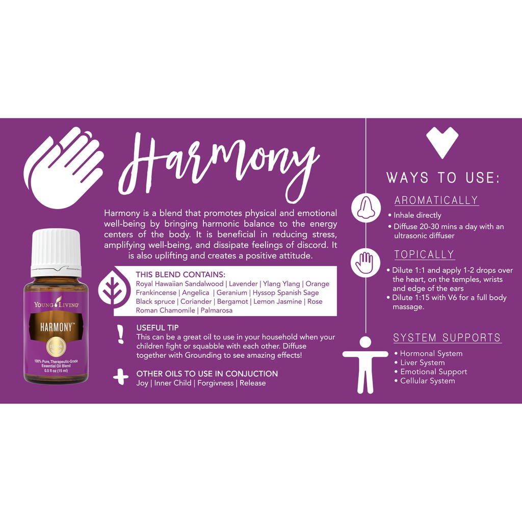 Cheapest Ready Stock Young Living Yl Harmony Essential Oil Yl 15 Ml Shopee Malaysia