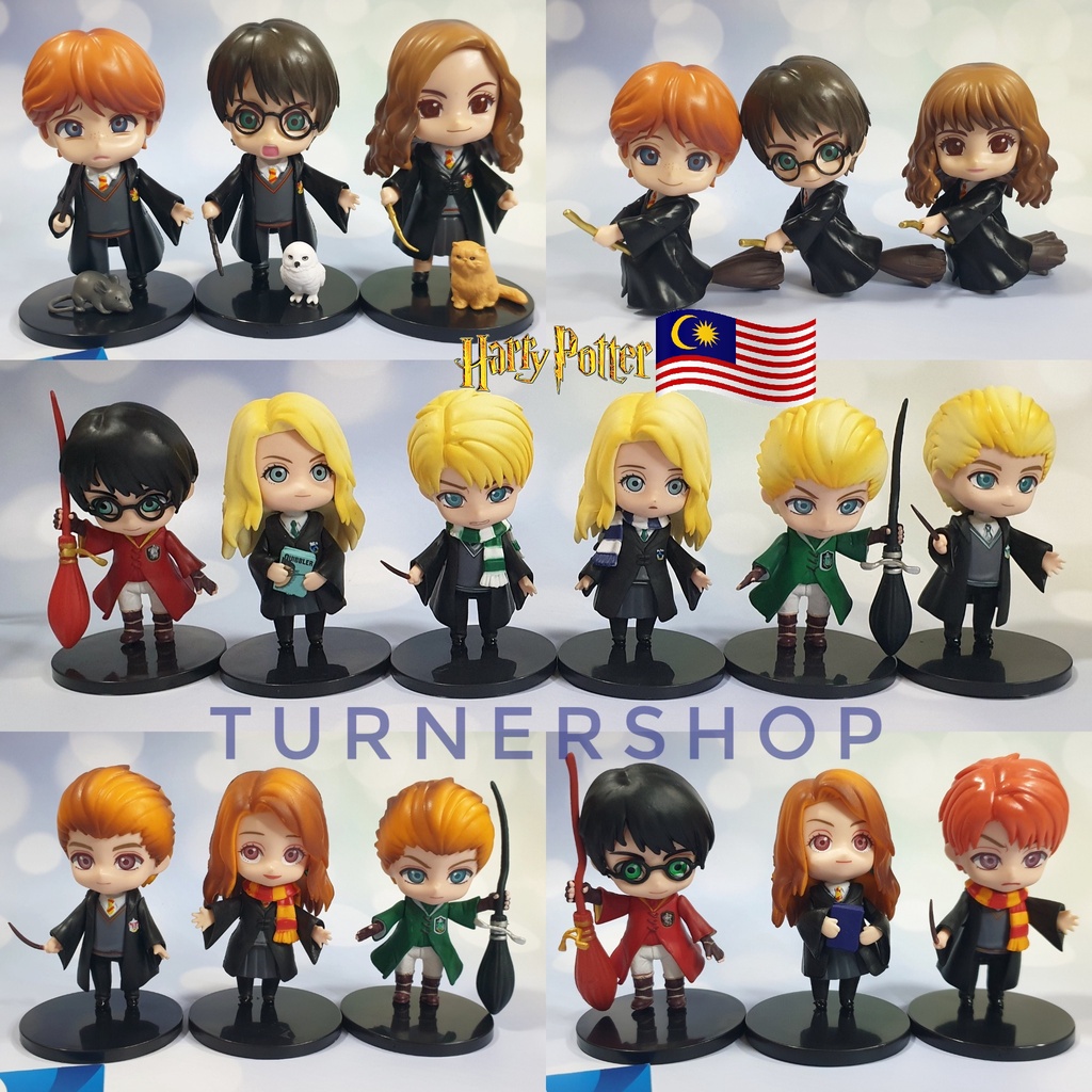 NEW Harry Potter Mini Figure Collectible Gift Decoration Hermione Granger Ron Weasley Draco Malfoy