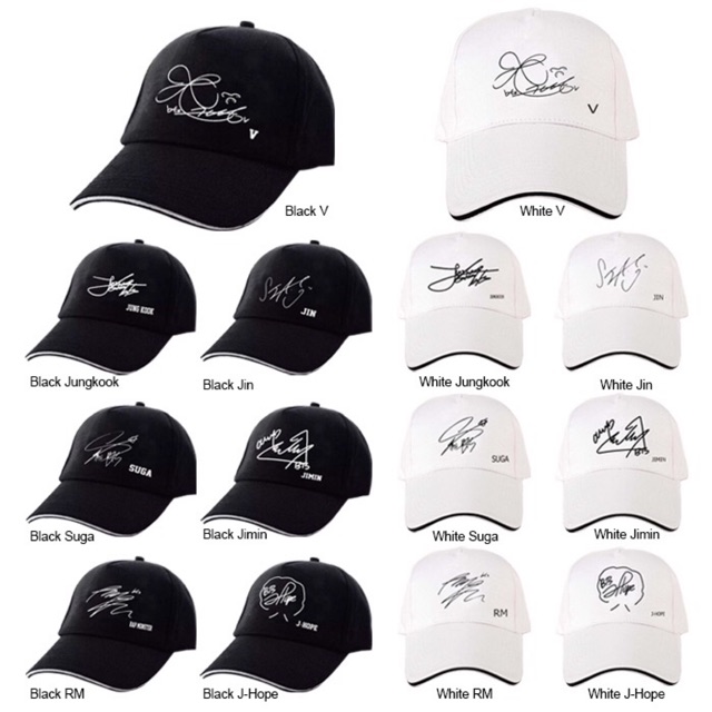 Ready Stock Topi Bts Korean Cap Hat Murah Kpop Bts Group Signature Korean Fashion Summer Cap Hat Topi Bts Army Malaysi Shopee Malaysia