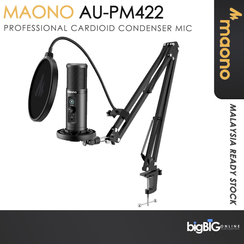 MAONO AU-PM422 USB Microphone Zero Latency Monitoring 192KHZ/24BIT ...