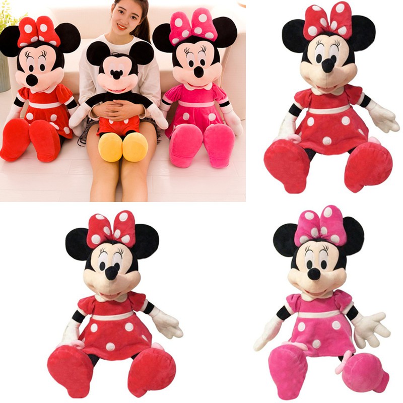 christmas mickey and minnie plush