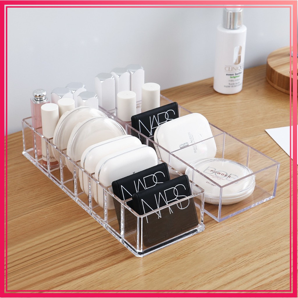 Acrylic Cosmetic Makeup Organizer Foundation Holder Face Powder Display