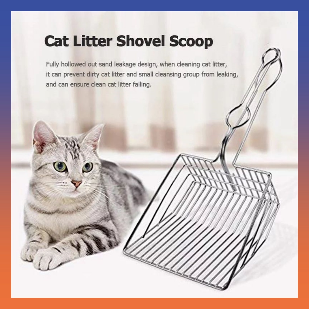 Cat Litter Scoop Metal Litter Scoop Large Kucing Stainless Steel Cat