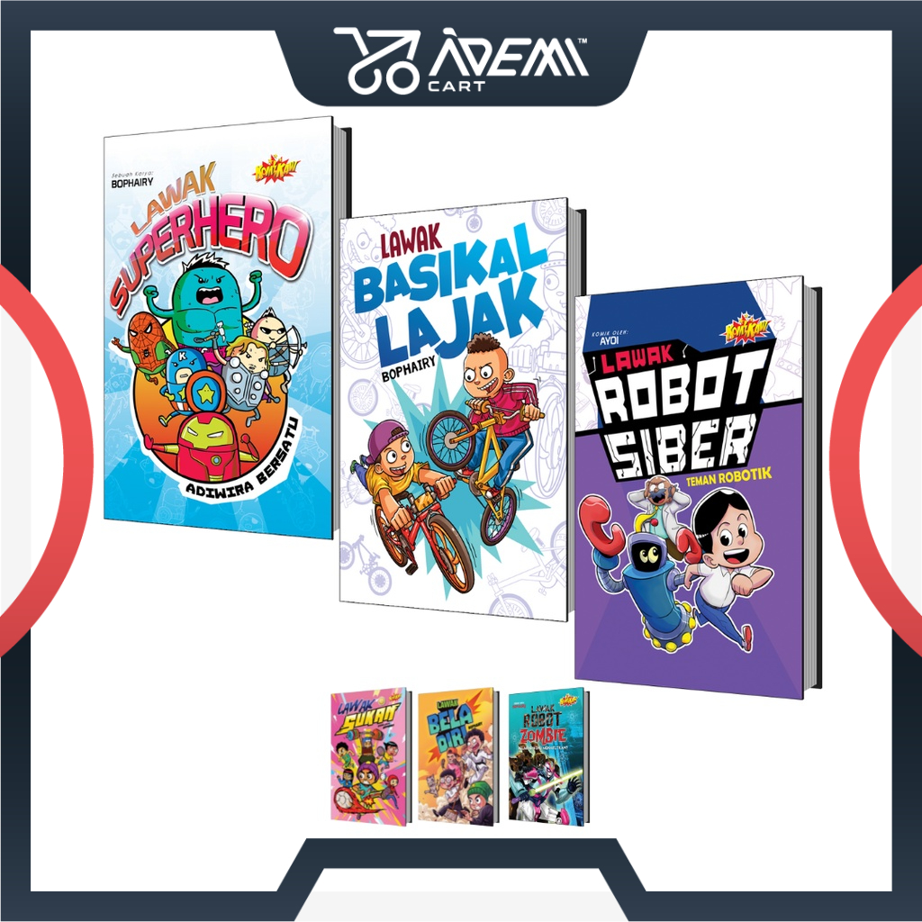 ADEMI Komik Lawak Kanak-Kanak Koleksi Hadiah Buku Blink Ain Maisarah