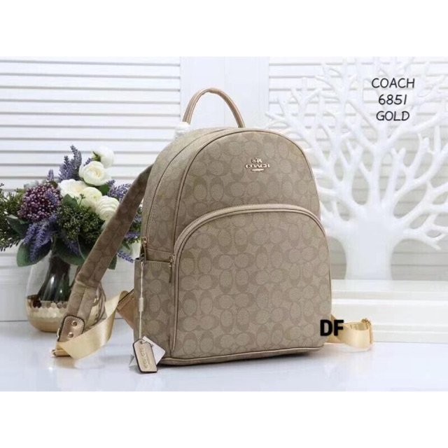 coach monogram backpack