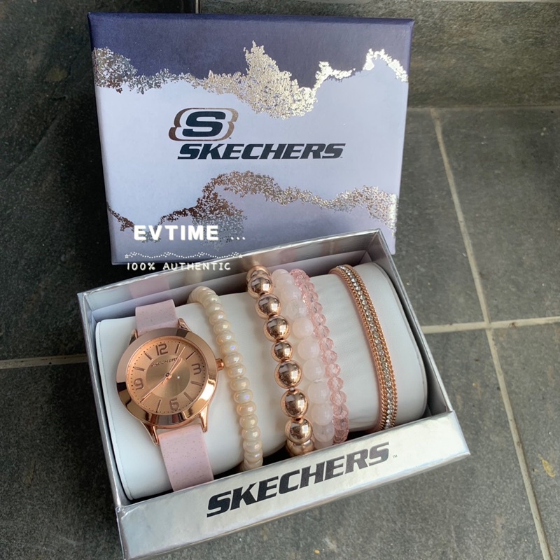 skinke dok Acquiesce Skechers SR9024 Women's Quartz Rose Gold-Tone Dial Pink Silicone Watch +  Bracelets Gift Set | Shopee Malaysia