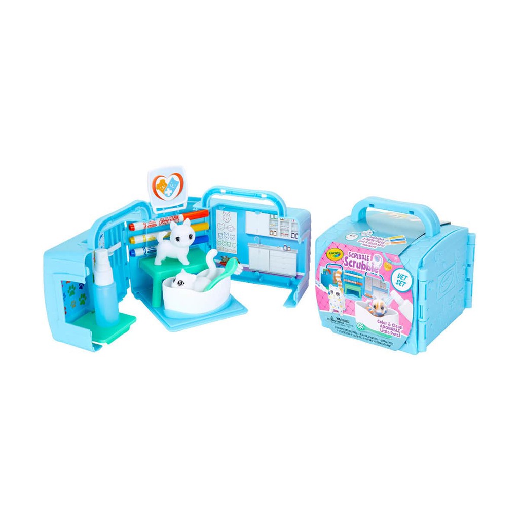 crayola scribble scrubbie vet set