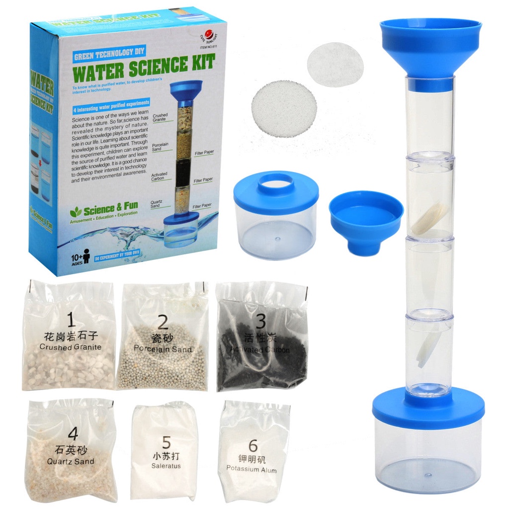 Diy Green Technologywater Science Kit Water Filtration Purification Experiment Eksperimen 9130