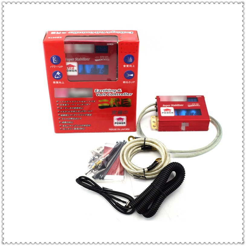 D1 SPEC RED ALUMINUM Voltage Stabilizer II LED Style Earthing /& Volt Controller