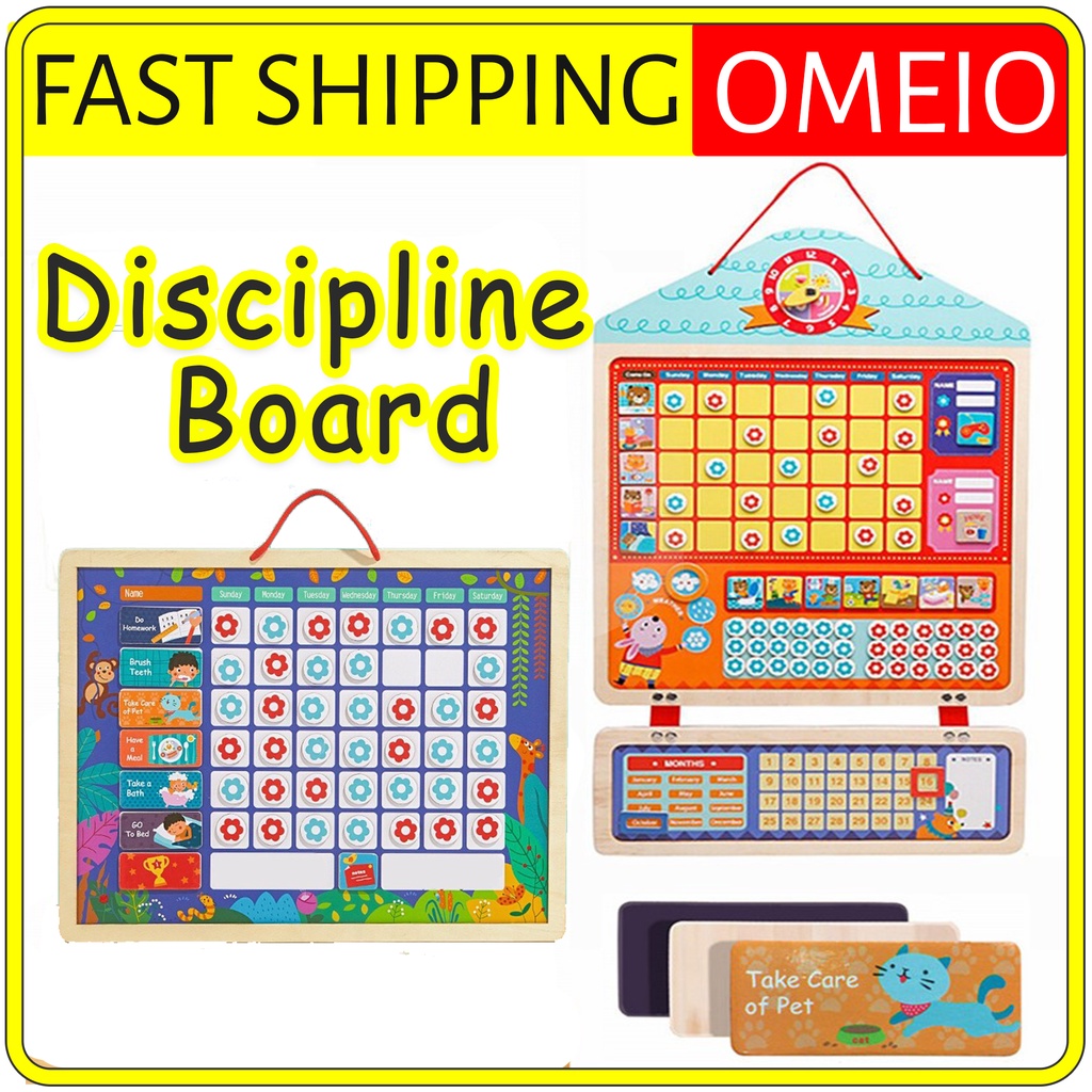 Discipline Responsibility Chart Wooden Magnetic Reward Activity Good Habit Behavior Record Board Kids Education Gift