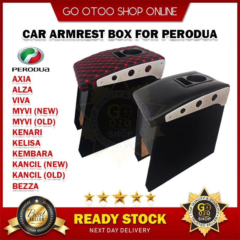 Car Armrest Console Box For Perodua Axia / Alza / Viva 