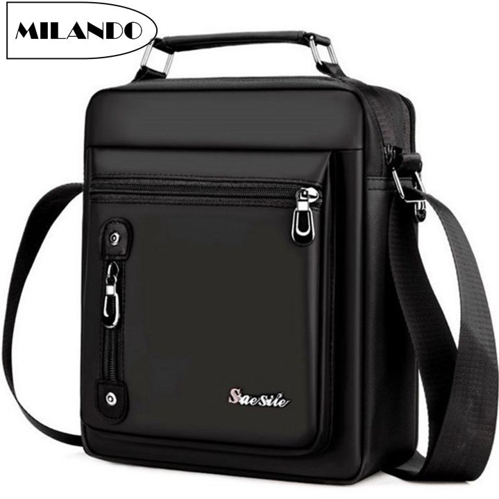 MILANDO Men High Quality Nylon Sling Crossbody Shoulder Travel Bag Beg Lelaki T8