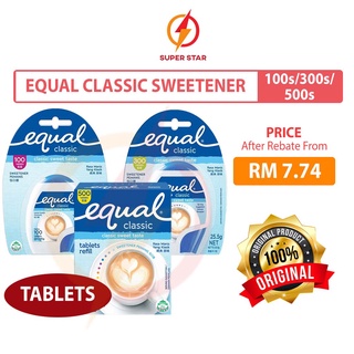 Equal Classic Sweetener Tablets 100s/300s/500s