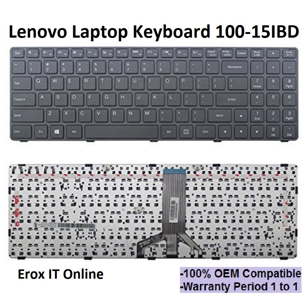 Lenovo Ideapad 100 15ibd 100 15ibd Notebook Laptop Keyboard Shopee Malaysia