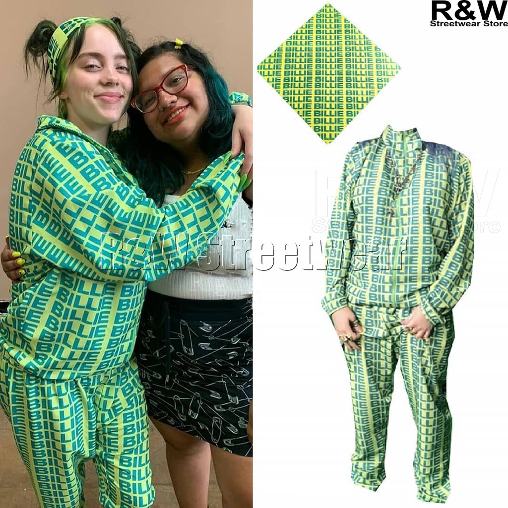 billie eilish black and green hoodie