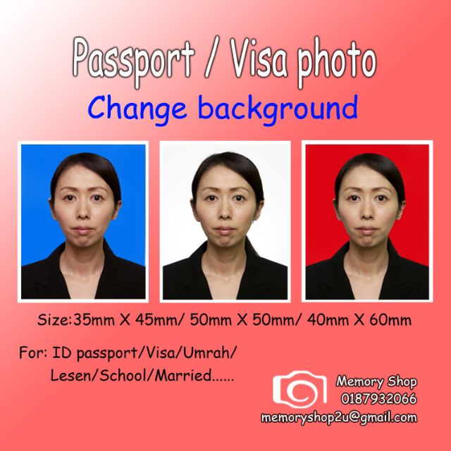 Passport Size Photo Printing Service Cuci Gambar Saiz Pasport Shopee Malaysia