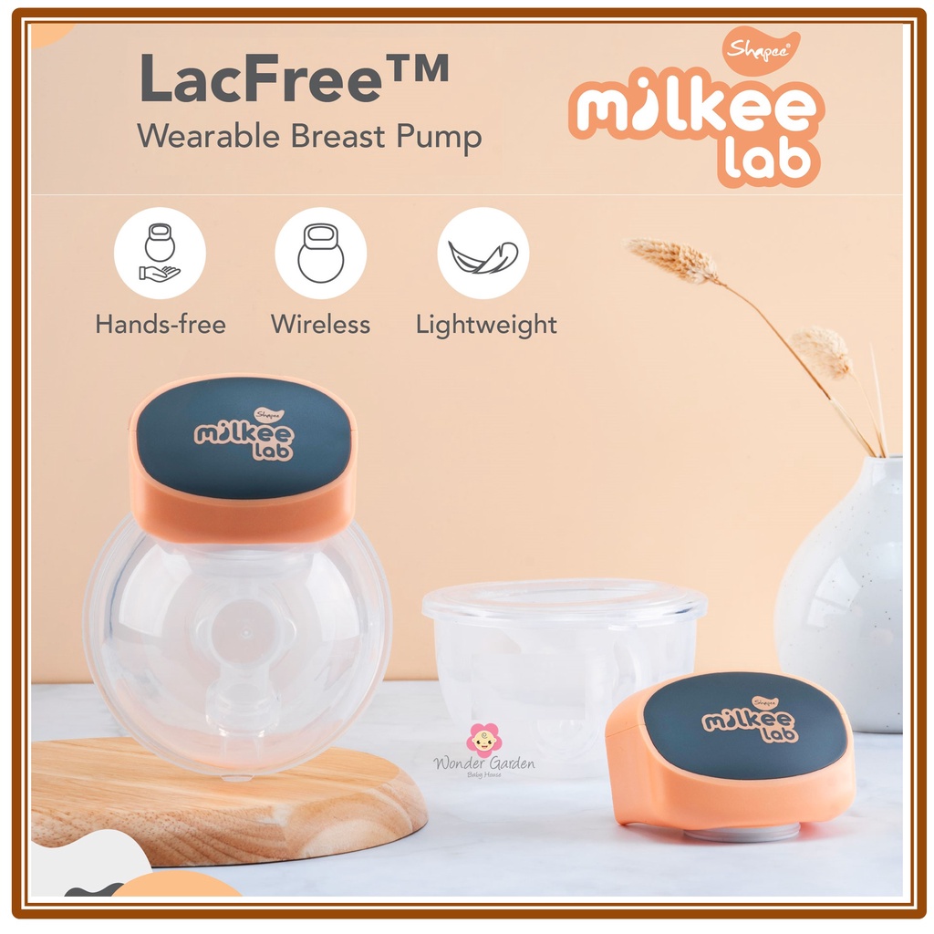 SHAPEE Milkee Lab LacFree Wearable Breast Pump (Single Double Hands