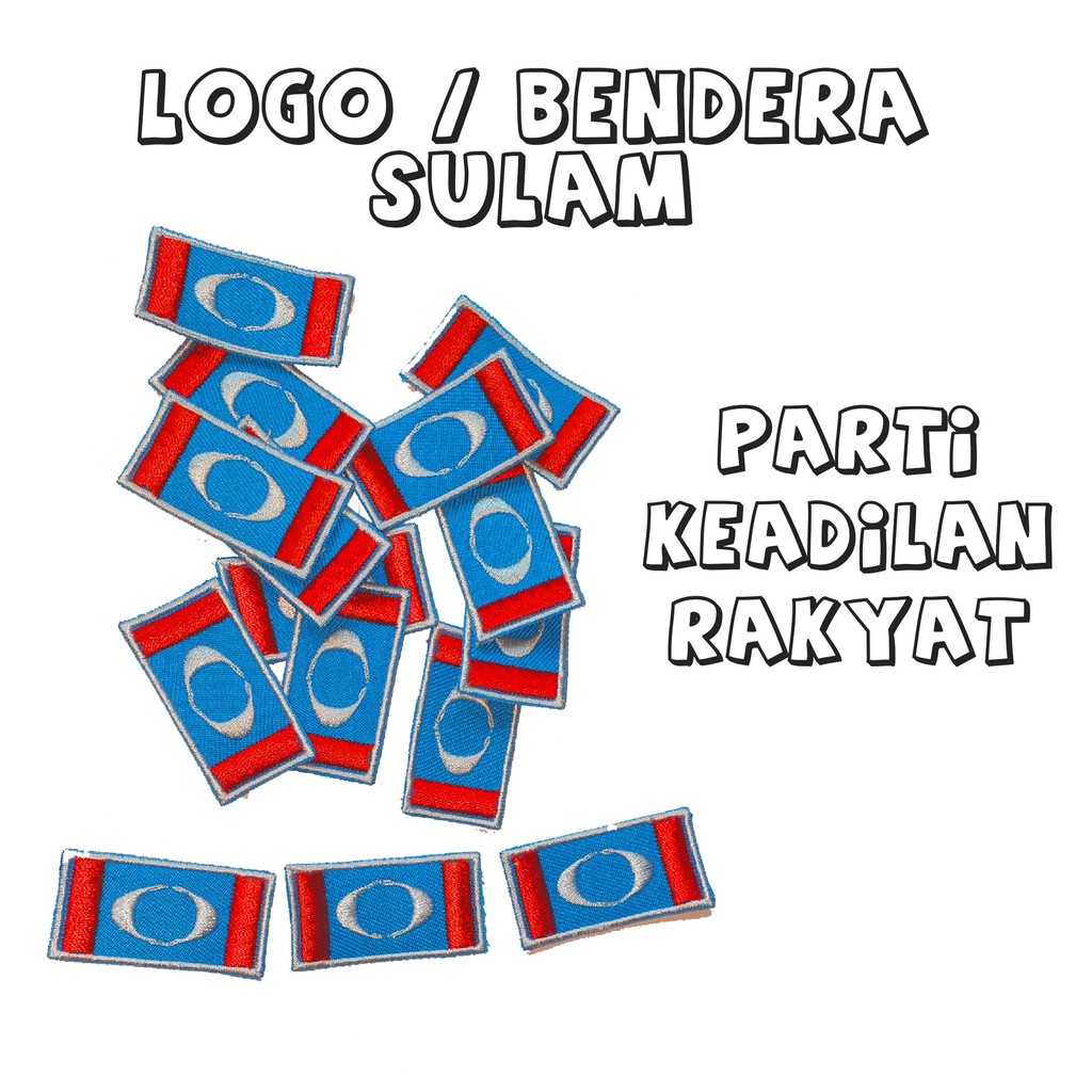 Patch Logo Bendera Sulaman Parti Keadilan Rakyat Pkr Shopee Malaysia