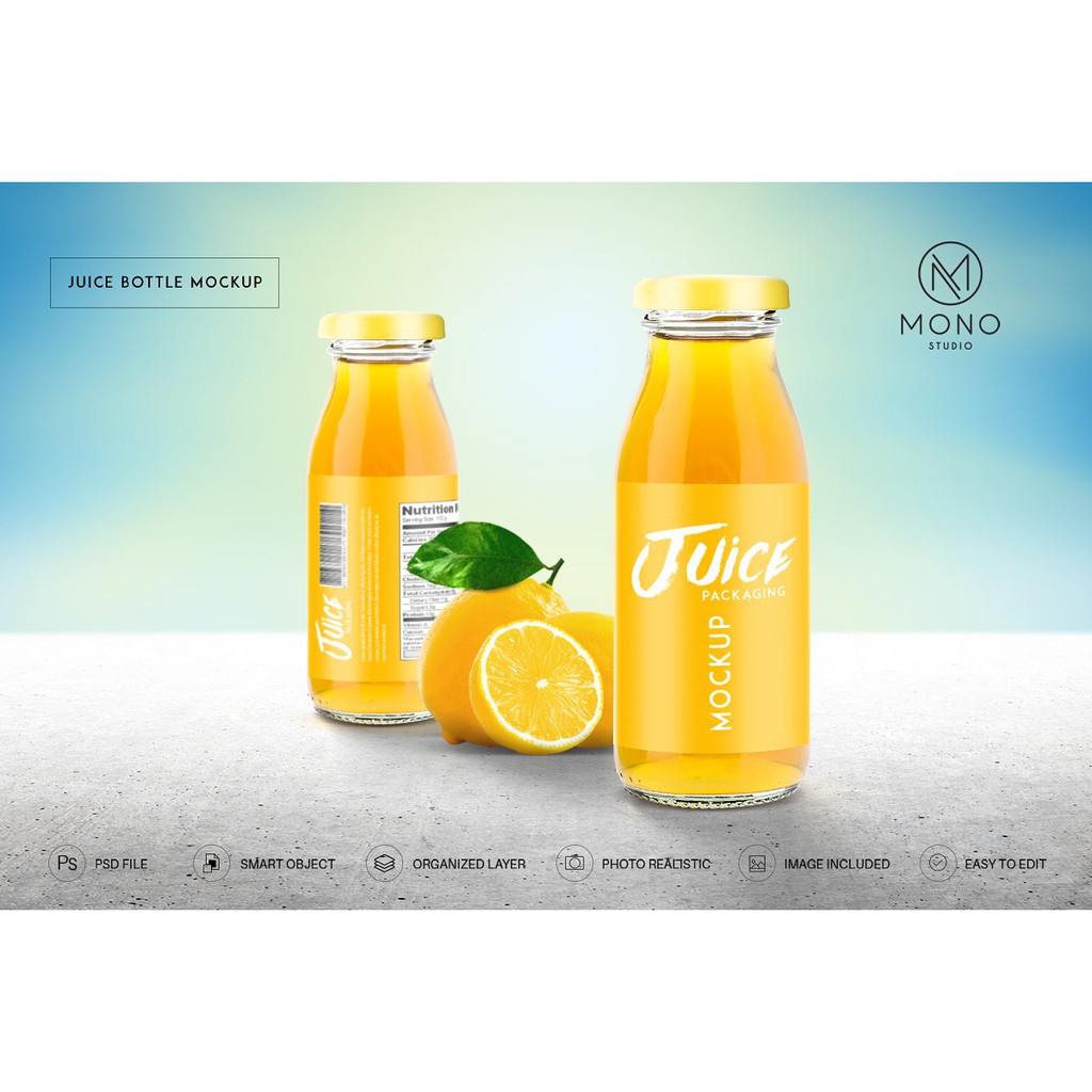 Download Juice Bottle Mockup For Branding Packaging Design Shopee Malaysia PSD Mockup Templates