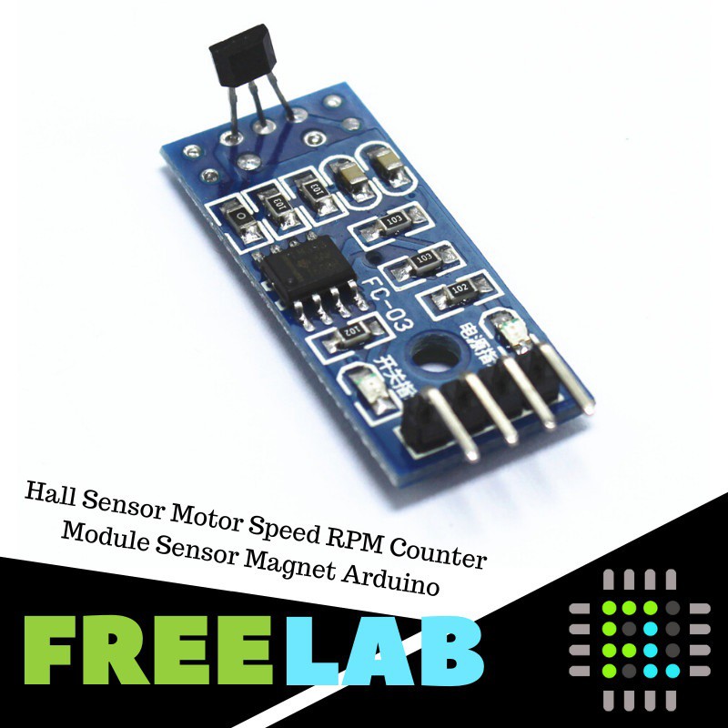 Hall Sensor Motor Speed RPM Counter Module Magnetic Sensor Arduino