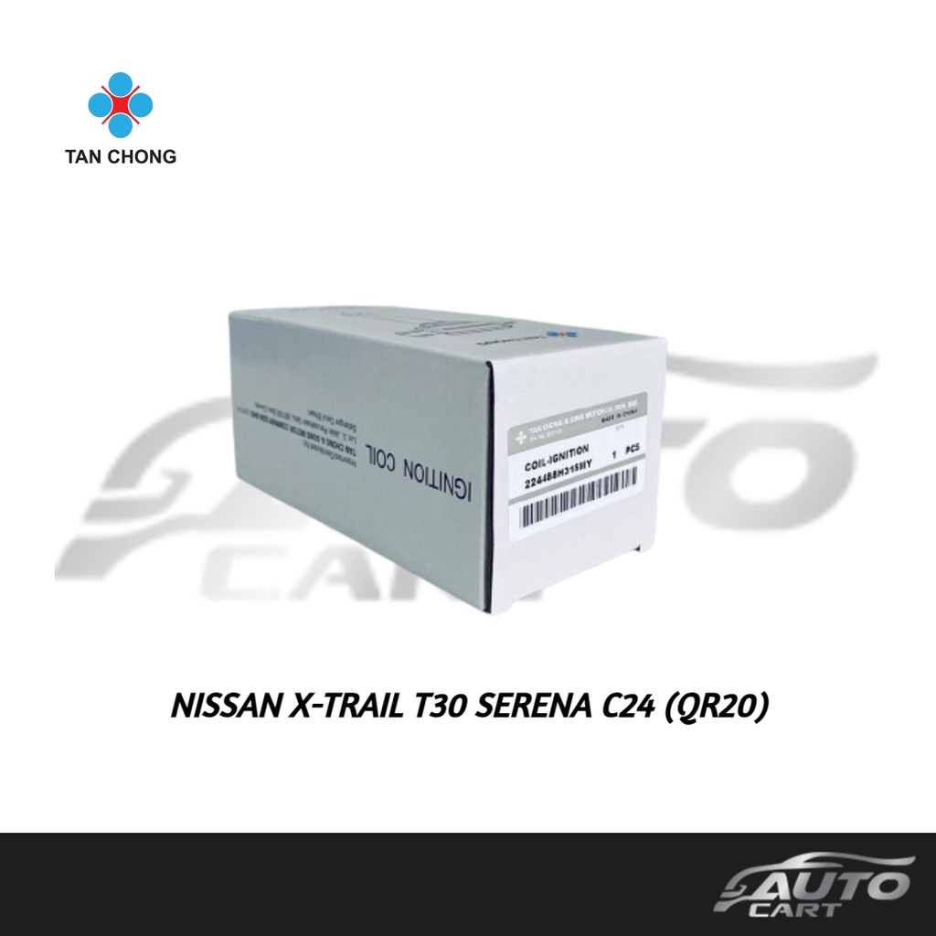 TAN CHONG NISSAN IGNITION PLUG COIL FOR XTRAIL T30 2.0 2005 2009 / SERENA C24 QR20 (22448