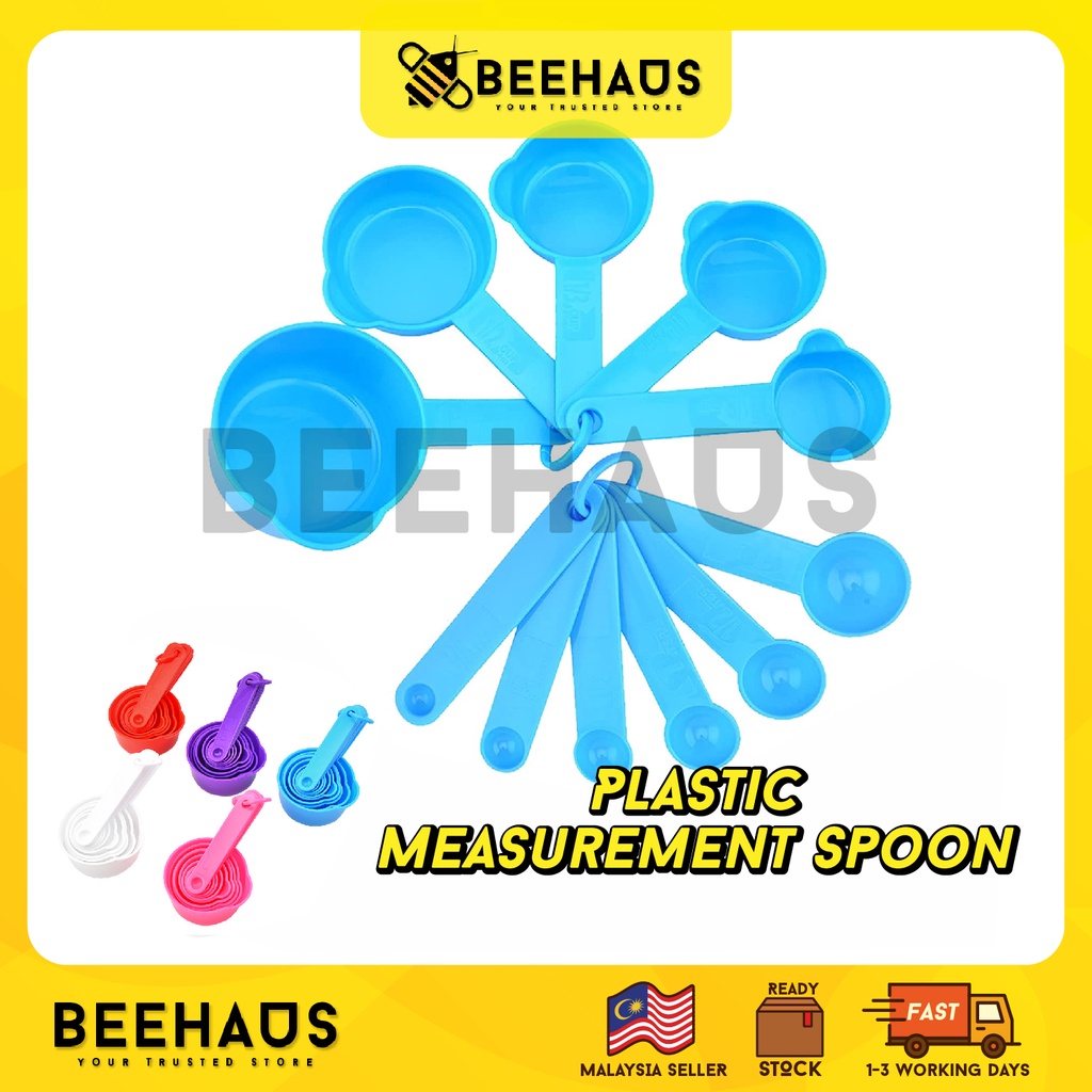 BEEHAUS 10/11pcs Set Measuring Spoon Measuring Cup | Baking Tools Teaspoon Coffee Sugar Scoop | Cawan Sudu Penyukat