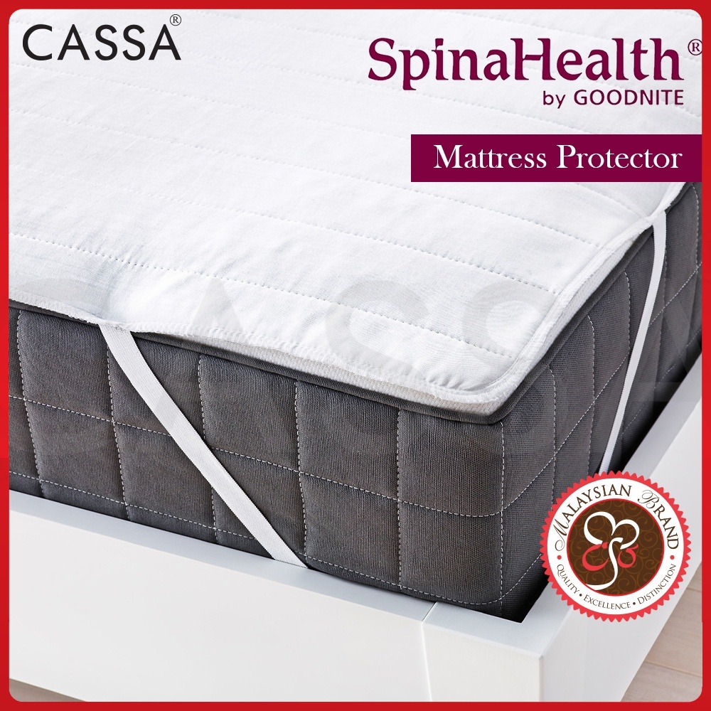 Goodnite Spinahealth Queen/King Machine Washable Mattress Quilted Protector Fitted Bedding Sheet