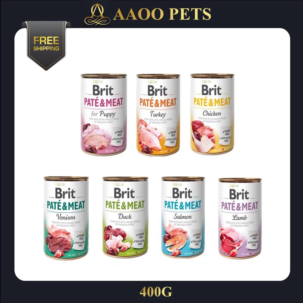 Brit Pate & Meat Dog Can Food (400G) Dog Can Food / Wet Food Shopee
