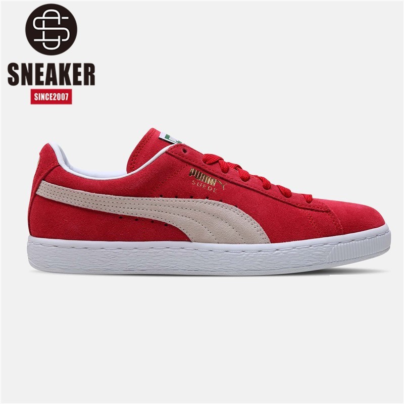 red puma suede mens