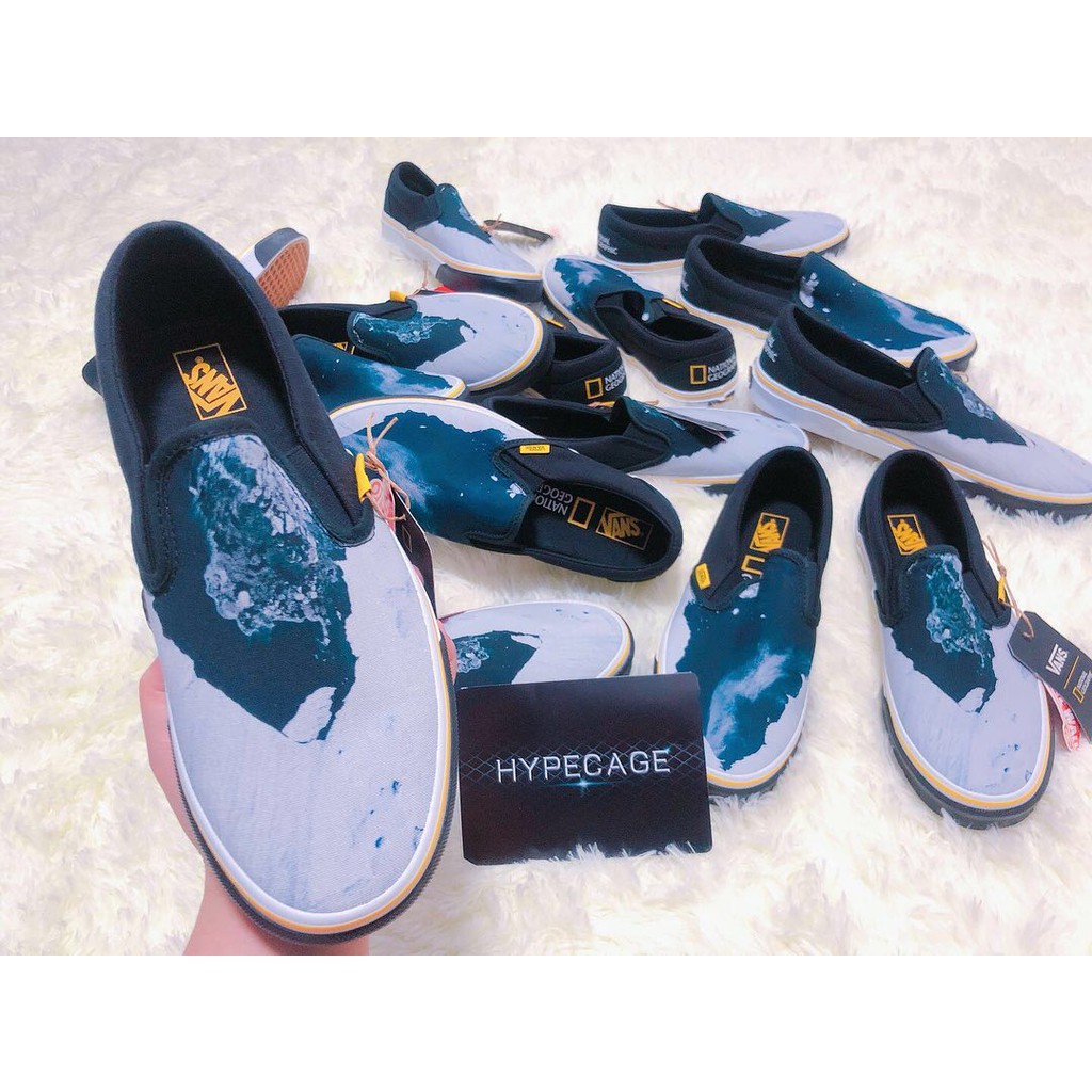 national geographic slip on vans