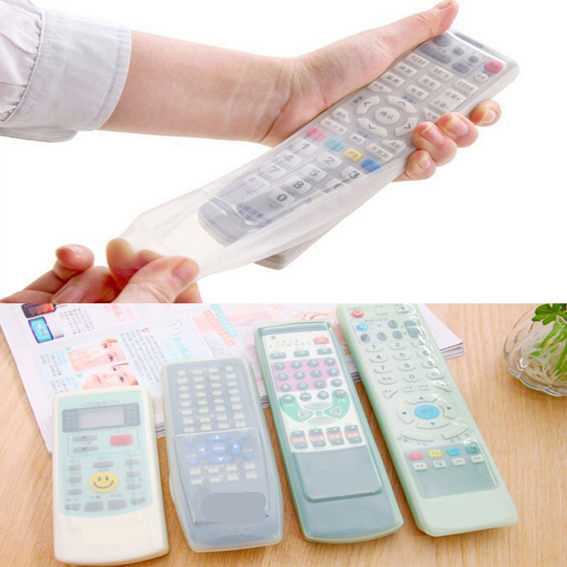 New simple transparent silicone remote control protective cover anti