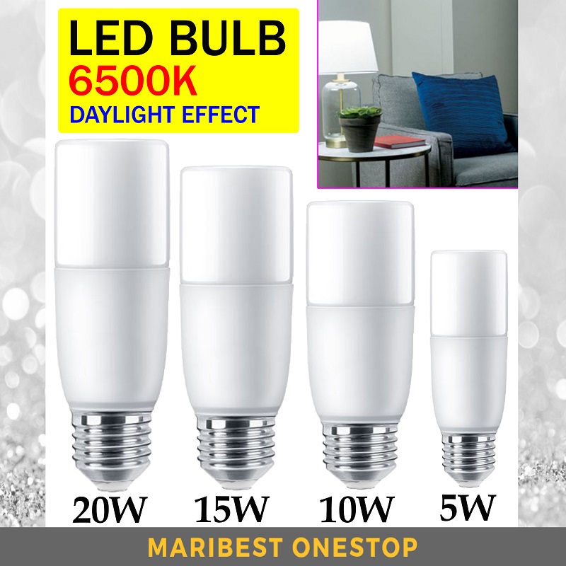 LED Bulb 6500K [ 5W 10W 15W 20W ] Daylight Effect LED Light Bulb Corn Bulb Stick Bulb Mentol Bulb E27 90% Energy Saving