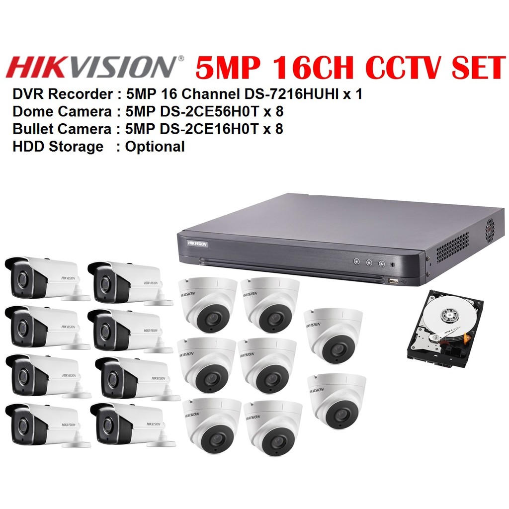 hikvision nvr 8 channel 5mp