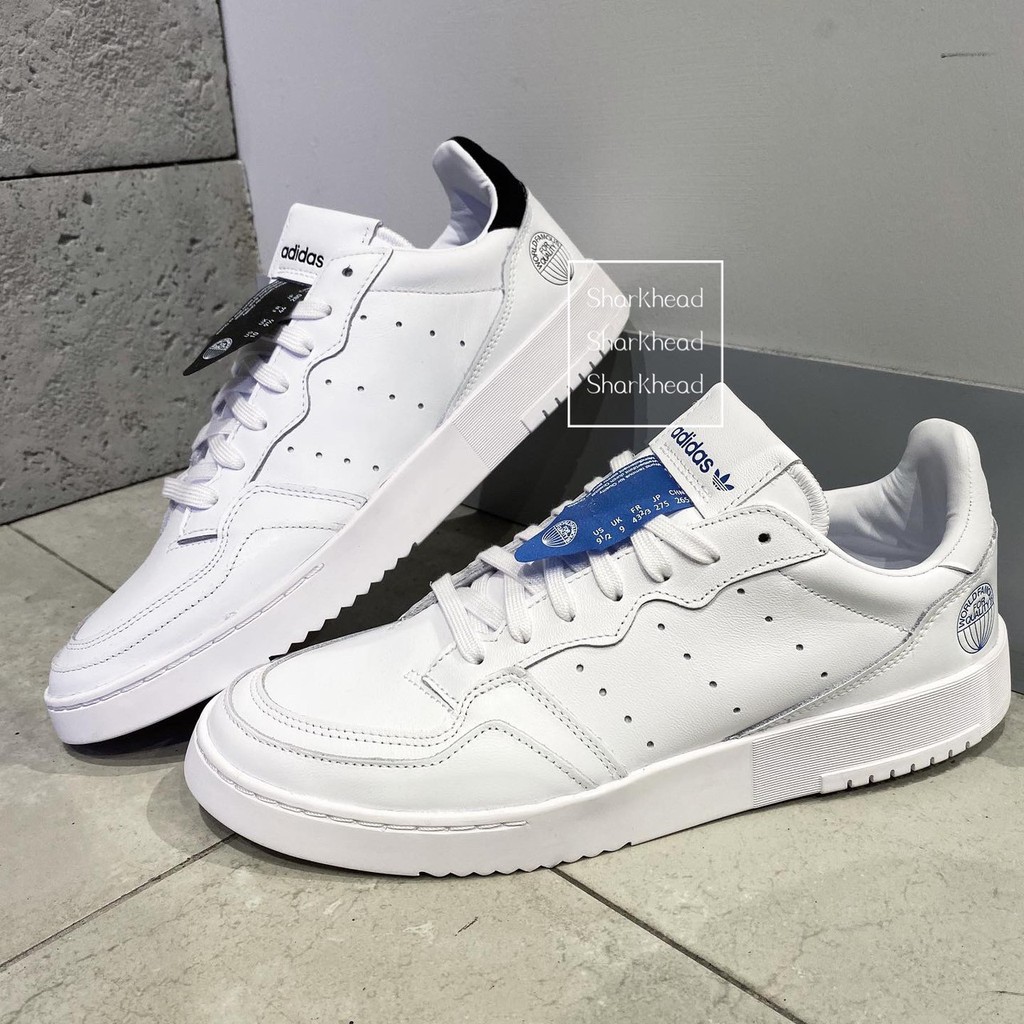 adidas supercourt white and blue