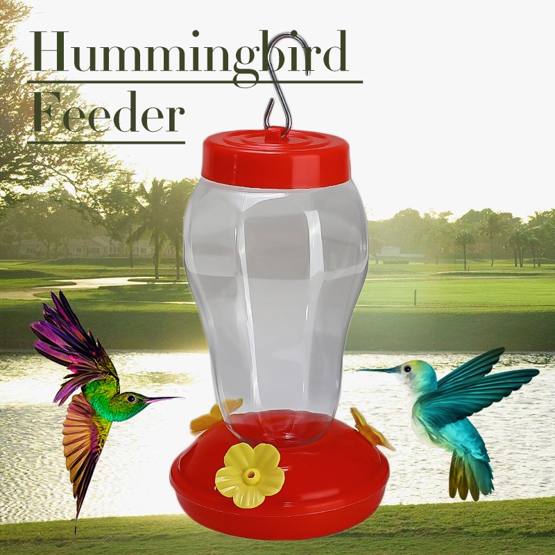 Plastics Bird Water Feeder Bottle Hanging Hummingbird Wall 17 8