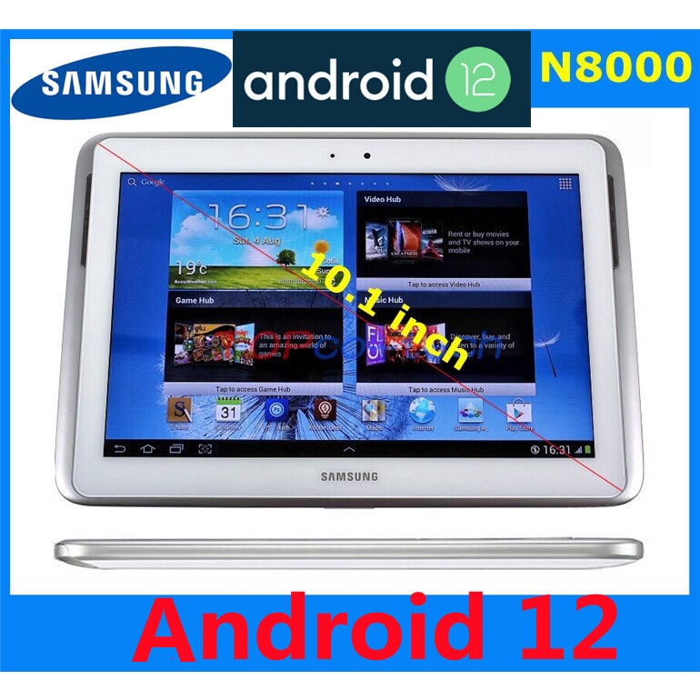 Android 12.0 (100% original used)Samsung Galaxy Note 10.1 (GT-N8000/GT-N8010 )Tablet 10.1" support google meet and online classs
