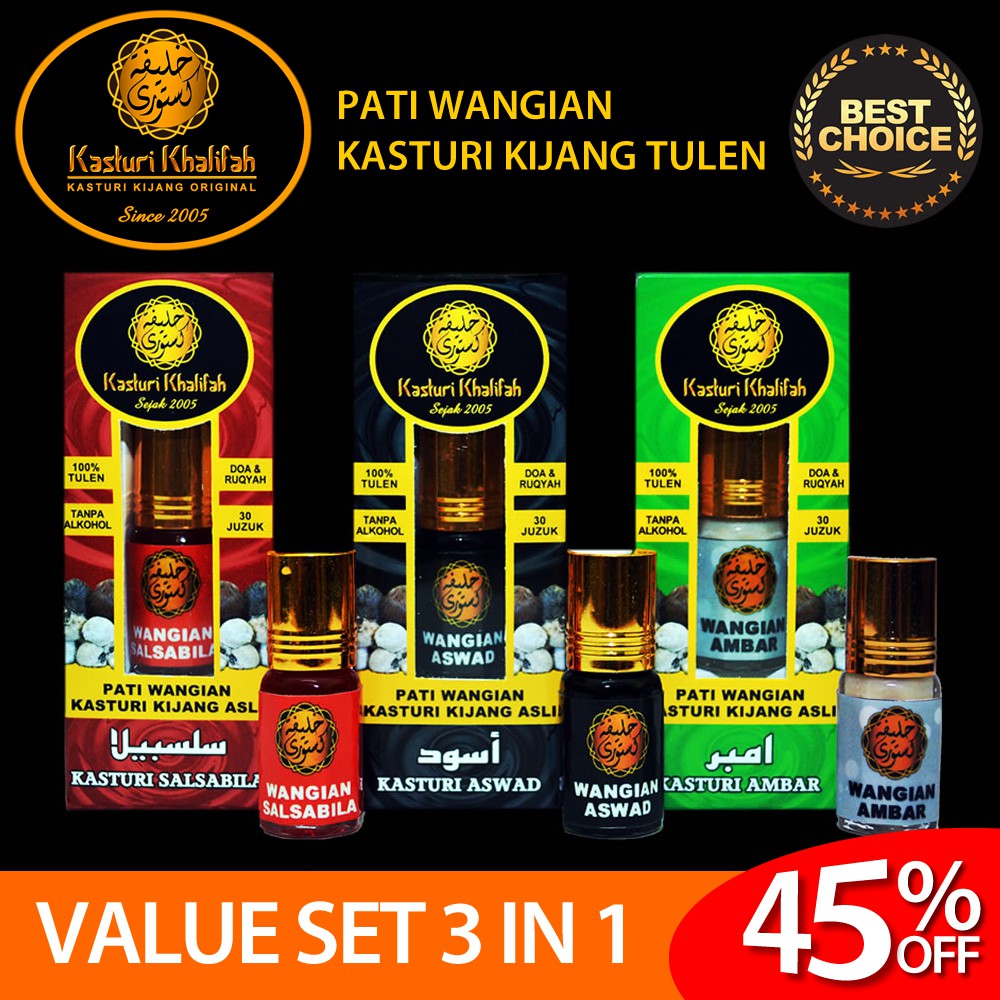 Perfume Pati Wangian Kasturi Kijang Tulen MUSK DEER (Value 