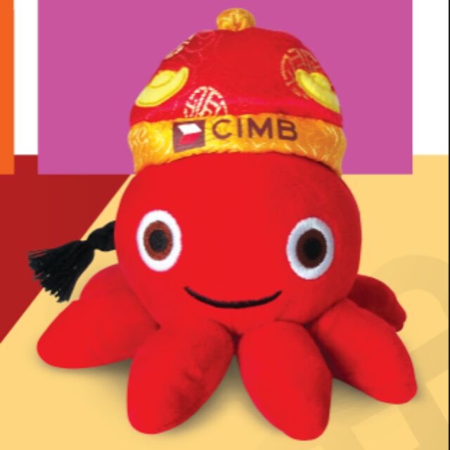 cimb octopus soft toy 2019