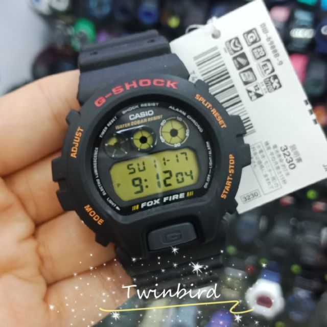 Original G Shock Dw 6900b 9 Fox Fire Shopee Malaysia