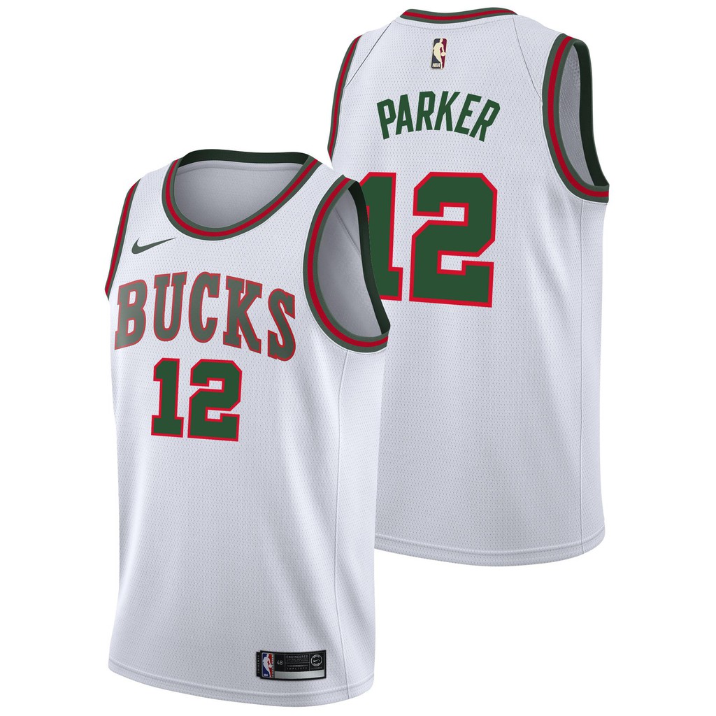 bucks white jersey