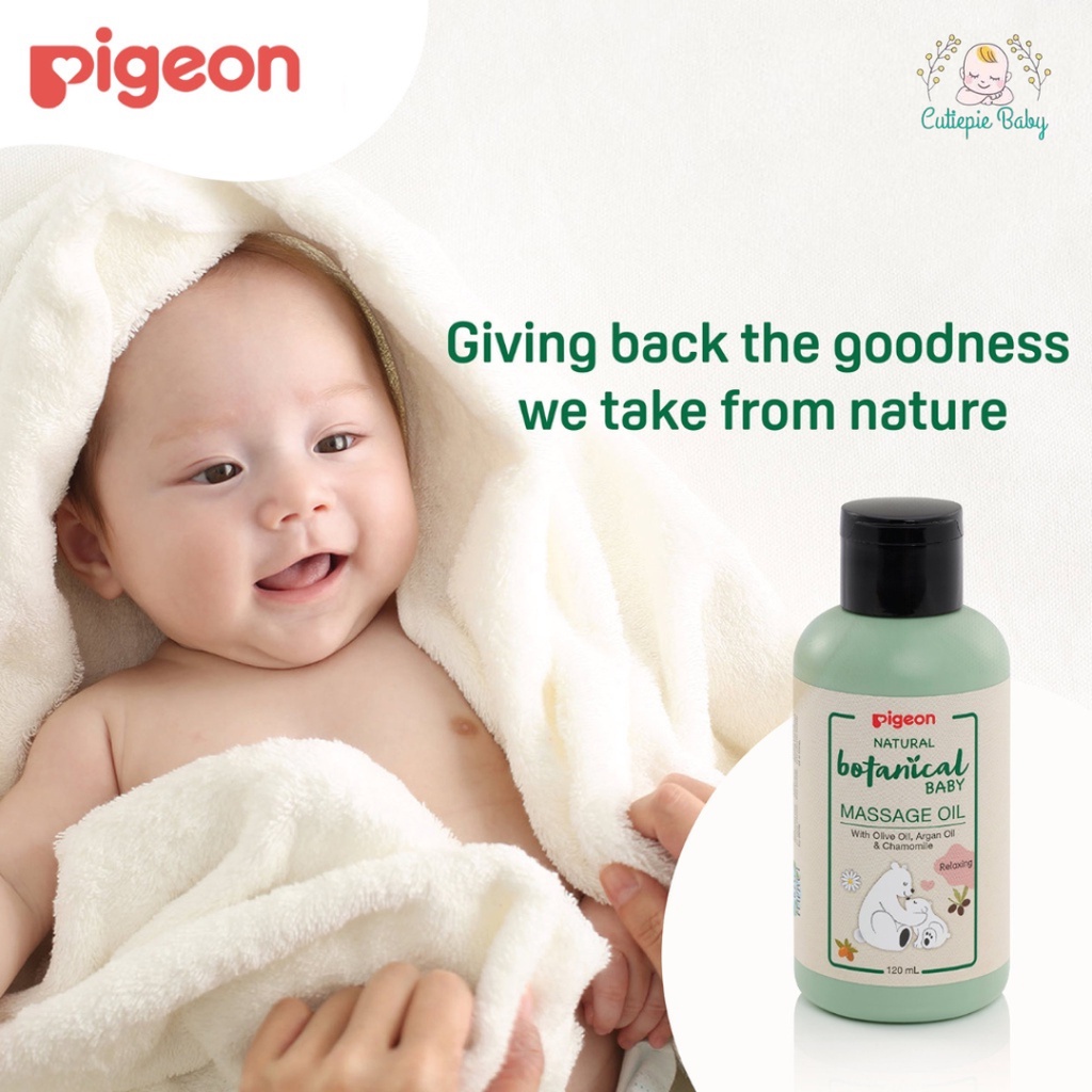 Pigeon Natural Botanical Baby Massage Oil 120ml Shopee Malaysia
