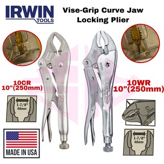Vise Grip 10CR 10-Inch Adjustable Curved Jaw Locking Pliers