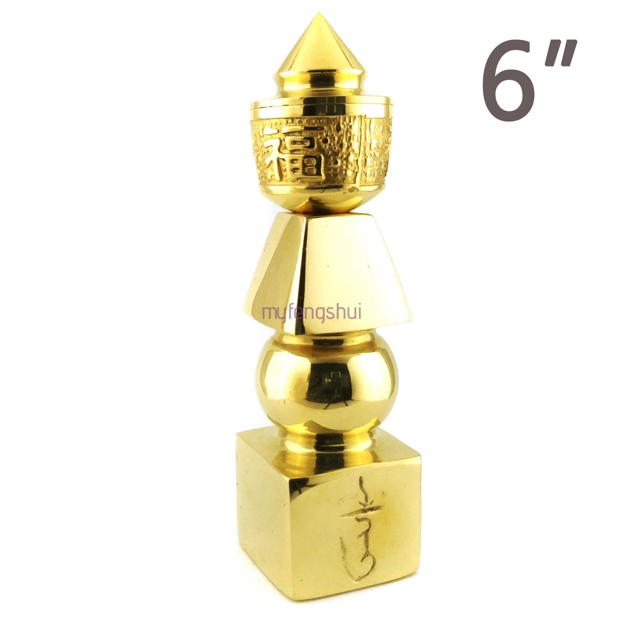5.5 Inches Feng Shui Crystal 5 Color 5 Element Pagoda