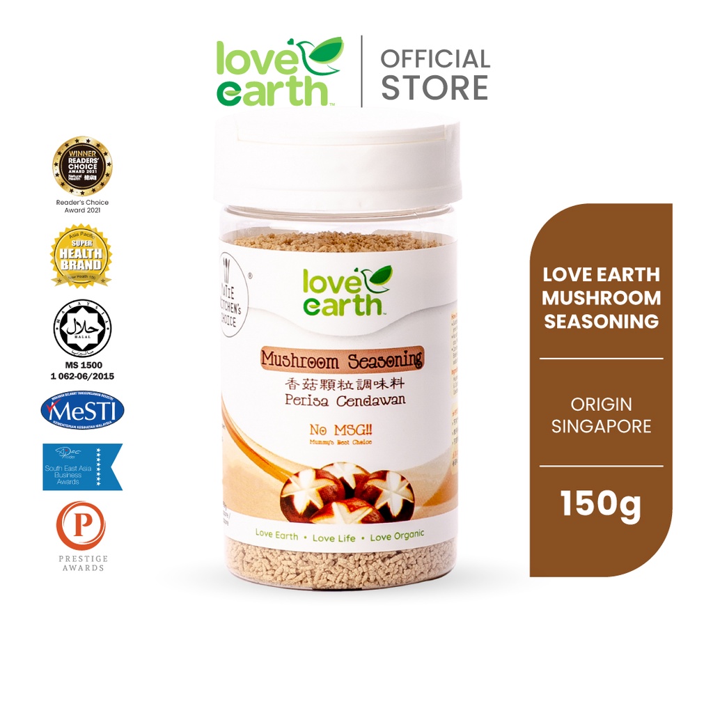 Love Earth Mushroom Seasoning 100 Natural (150g) Shopee Malaysia