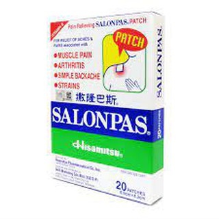 [Limited Promo] Hisamitsu Salonpas - 20 Patches 6.5cm x 4.2cm | Shopee