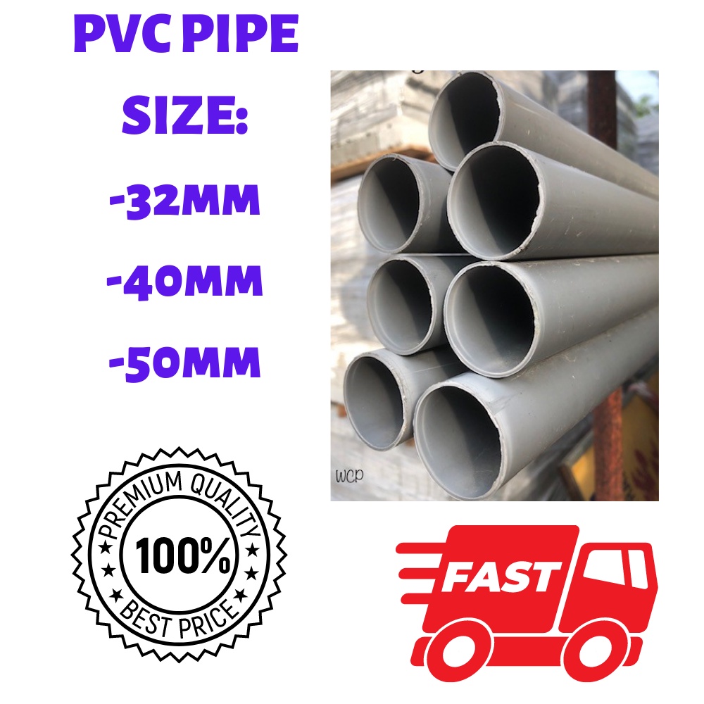 PVC Pipe/PVC Water Pipe Class O [ NON SIRIM ] (32MM/ 40MM / 50MM