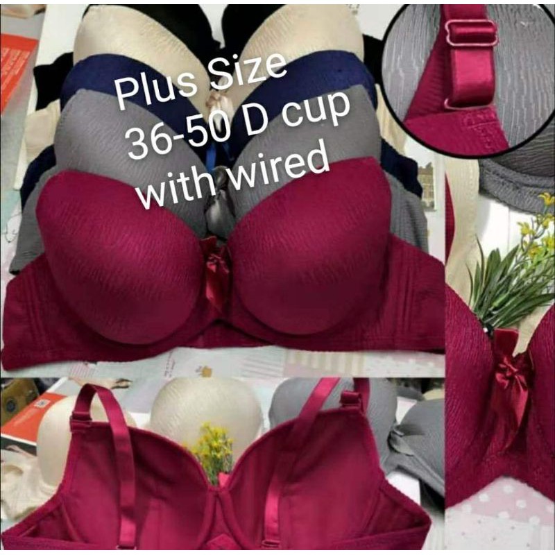 (36-50)Bra ️Plus Size ️D Cup Woman's Bra D 罩杯 8888 10606 ...