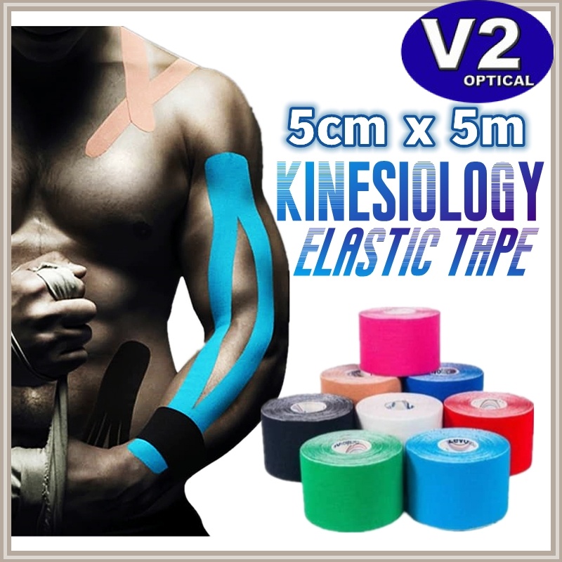 Kinesiology Sport Elastic Tape Physio Strapping Muscle Tape 5cm x 5m