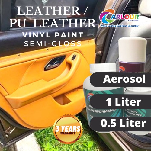 Original Vinyl Leather 305 Pu 405 Semi Gloss Paint For All Type Auto Car Seat Door Panel Carlour Diy Ee Malaysia - How To Repaint Leather Car Seats