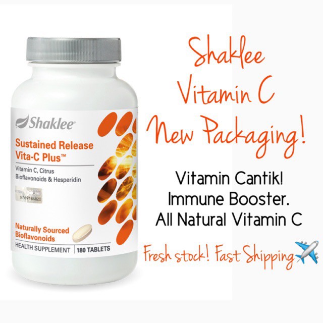 Hot Price Shaklee Sustained Release Vita C Plus New Packaging 1 Tablets Shopee Malaysia